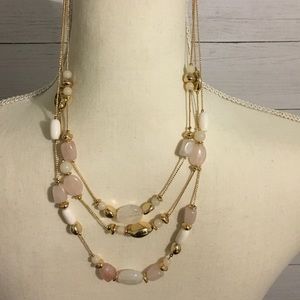 NWOT Ann Taylor Pink Necklace